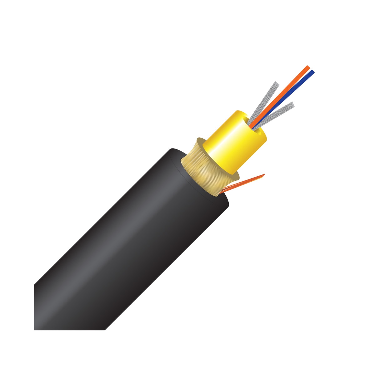 SSF™ 2 Strand OS2 Double Jacket Micro Distribution Riser- Bulk per Ft.